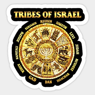 12 Twelve Tribes of Israel Hebrew Israelite Judah Jerusalem Sticker